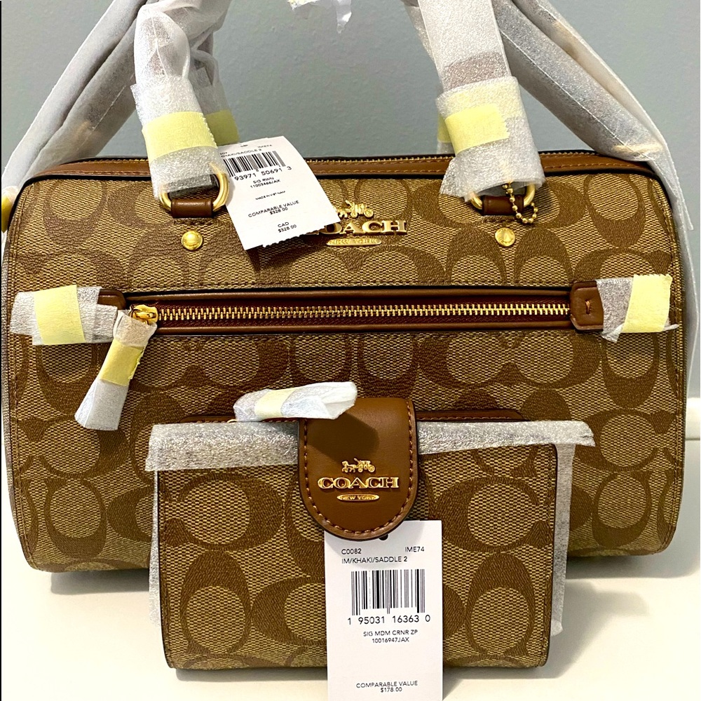 Coach Matching Purse and Wallet Set